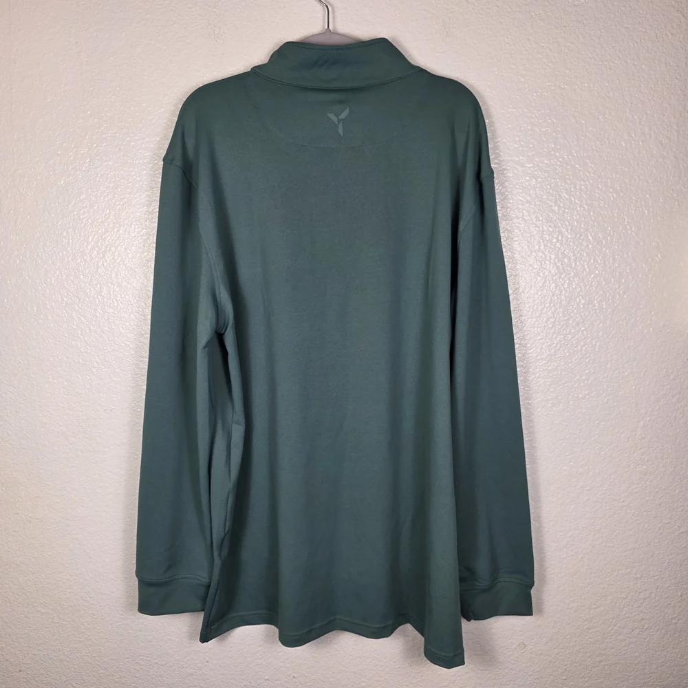 Yatta‎ Golf 1/4 Zip Long Sleeve Pullover Jacket Sage Green Men's XL